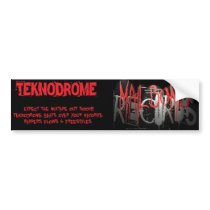 TEKNODROME/MAILBOMB MIXTAPE BUMPER STICKER bumper stickers