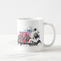 TEL AVIV - A grunge style of Israel's #1 City Mugs