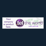 Tel World  Bumper Sticker bumper stickers