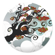 Telda the Tree Round Sticker