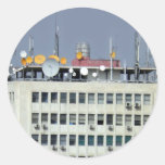 telecommunication antenna round sticker