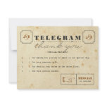 Telegram Thank You Note Card Personalized Invite