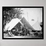 Telegraph Officers at Bealeton, VA 1863 posters