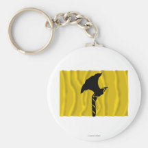 Telemark waving flag key chains