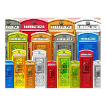 Telephone booths poster posters by Foozyo Telephone booths poster posters
