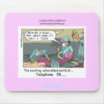 Telephone Code Blue Cartoon Funny Mouse Pad mousepads by beardiethor123 Telephone Code Blue Cartoon Funny Mouse Pad mousepads
