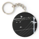 telephone wire key chains