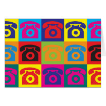 Telephones Pop Art cards by sciencewillprevail Telephones Pop Art cards