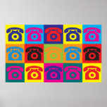 Telephones Pop Art Print
