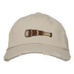 Telescope embroidered men's distressed hat baseball cap