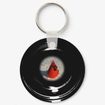 Telescoped Male Cardinal Key Chain keychains