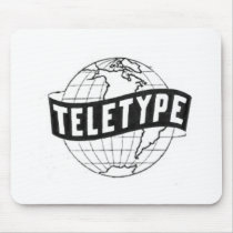 Teletype (Globe Logo) Mouse Pad mousepads