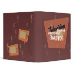 Television Makes Everyone Happy! Copper Brown binders