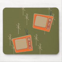 Television Makes Everyone Happy! Falling TVs Mouse Pad