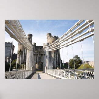 Telfords Suspension bridge. print