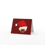 Tell Black Santa What You Want for Christmas cards