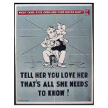 Tell Her You Love Her That's All She Needs To Know Full Color Flyer