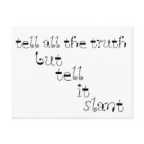 Tell It Slant postcards