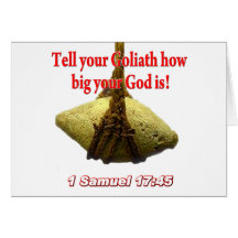 Tell Your Goliath... Greeting Card