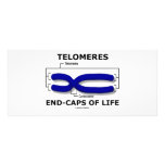 Telomeres End-Caps Of Life (Biology Humor) Rack Card Design