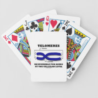 Telomeres Responsible For Aging At Cellular Level Bicycle Playing Cards