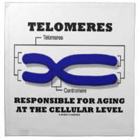 Telomeres Responsible For Aging At Cellular Level Cloth Napkin