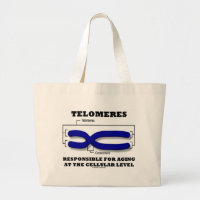 Telomeres Responsible For Aging At Cellular Level Jumbo Tote Bag