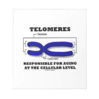 Telomeres Responsible For Aging At Cellular Level Memo Note Pad