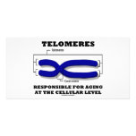 Telomeres Responsible For Aging At Cellular Level Personalized Photo Card