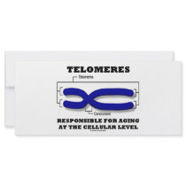 Telomeres Responsible For Aging At Cellular Level rack cards by wordsunwords Telomeres Responsible For Aging At Cellular Level rack cards