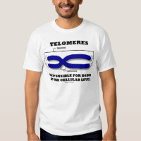 Telomeres Responsible For Aging At Cellular Level T-shirts