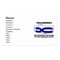 Telomeres Responsible For Aging At The Cellular Double-Sided Standard Business Cards (Pack Of 100)