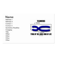 Telomeres Tying Up The Loose Ends Of Life Double-Sided Standard Business Cards (Pack Of 100)