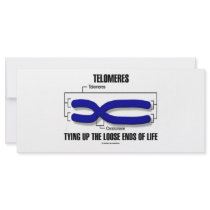 Telomeres Tying Up The Loose Ends Of Life Rack Card Design