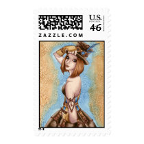 Telsa - Steampunk Postage Stamp