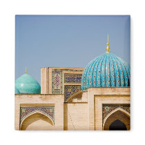 Telyashayakh Mosque: Domes Fridge Magnets