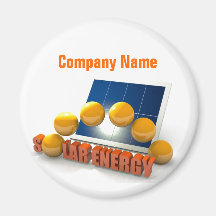 Tema de energía solar iman para frigorífico