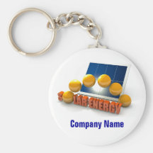 Tema de energía solar llaveros personalizados