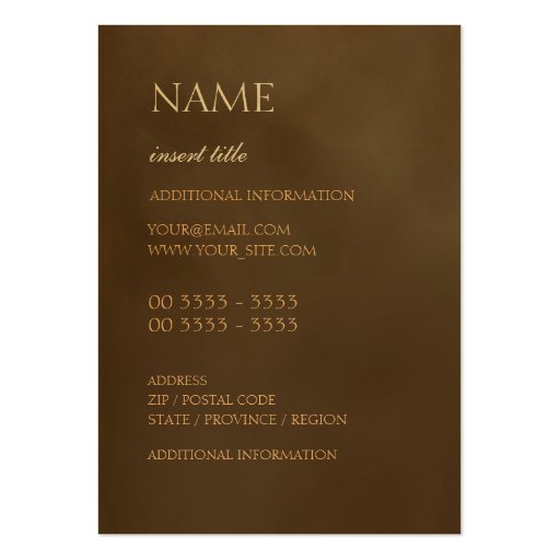 Temis Gold Business Card (back side)