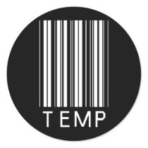 Temp Bar Code stickers