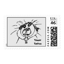 Temper Tantrum Kid Scribble Postage
