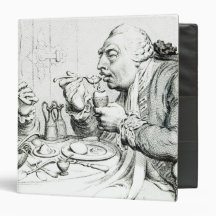 Temperance Enjoying a Frugal Meal 3 Ring Binder