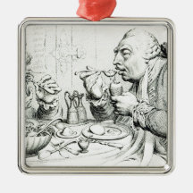 Temperance Enjoying a Frugal Meal Christmas Tree Ornaments