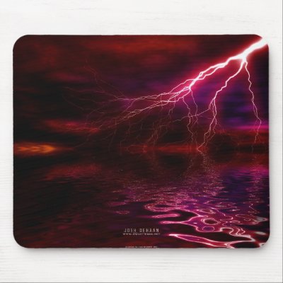 Tempest Sea Mouse Pad by 3dartwork
