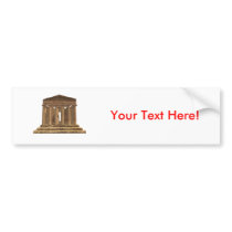 Tempio della Concordia: Temple of Concord: bumper stickers by spiritswitchboard Tempio della Concordia: Temple of Concord: bumper stickers