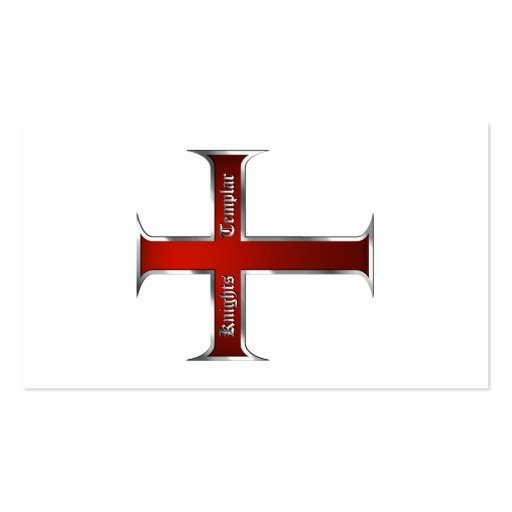 Templar Cross Business Card (back side)