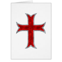 Templar Cross Greeting Cards