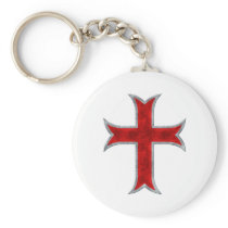 Templar Cross Keychains
