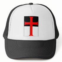 Templar Cross On Beausant Trucker Hat