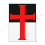 Templar Cross On Beausant postcards